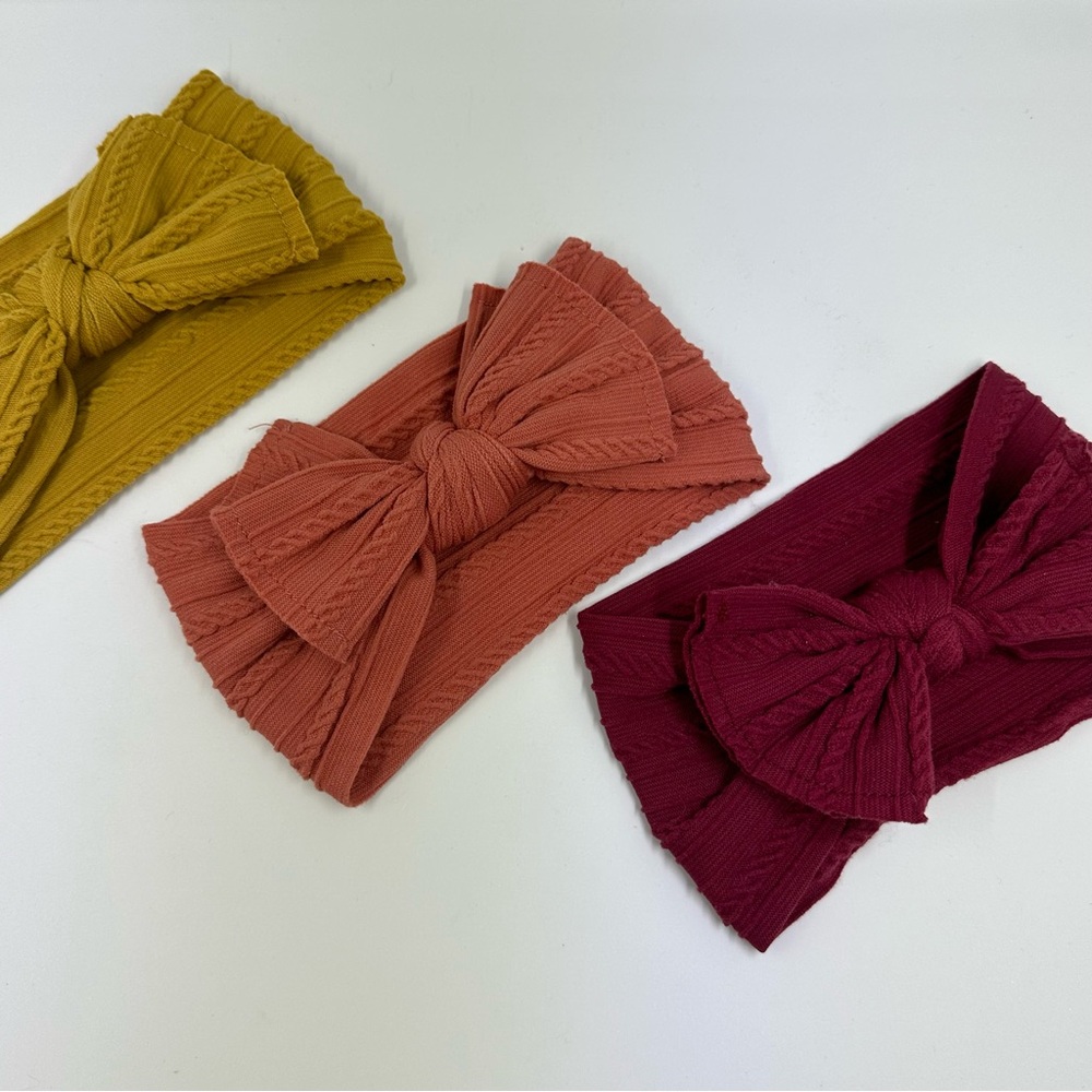 Prohouse Baby Girl Nylon Handmade Headbands Newborn Infant Toddlers | 7 Pack - Picture 2 of 16